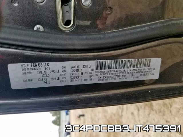 3C4PDCBB3JT475391 фото 2