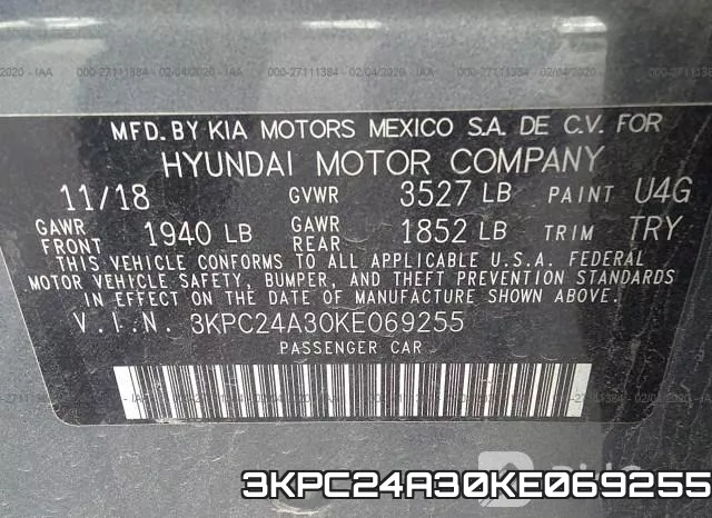 3KPC24A30KE069255 фото 10