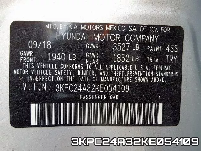 3KPC24A32KE054109 фото 2