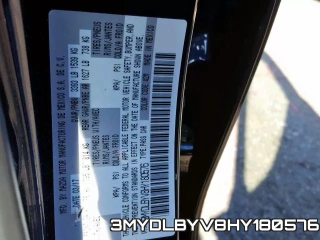 3MYDLBYV8HY180576 фото 2