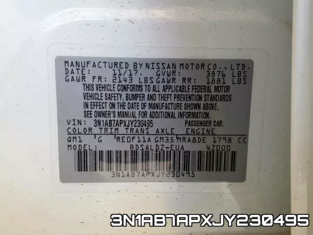 3N1AB7APXJY230495 фото 2