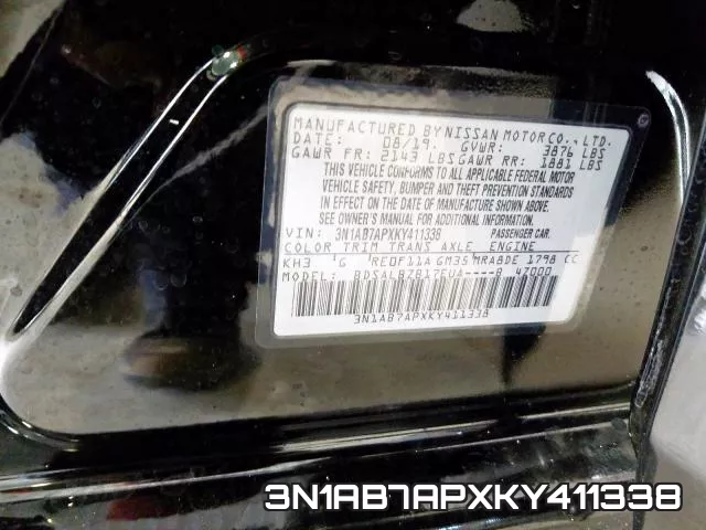 3N1AB7APXKY411338 фото 2