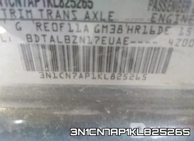 3N1CN7AP1KL825265 фото 10