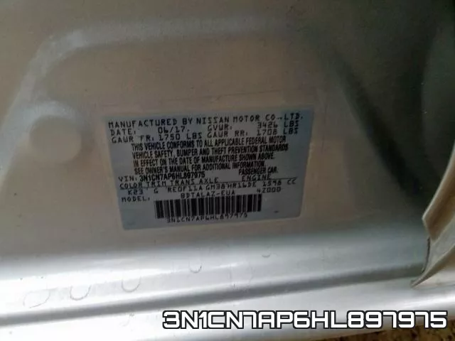 3N1CN7AP6HL897975 фото 2