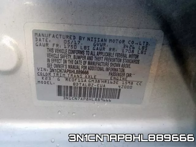 3N1CN7AP8HL889666 фото 2