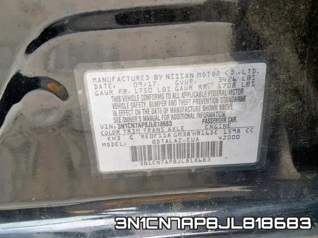 3N1CN7AP8JL818683 фото 2