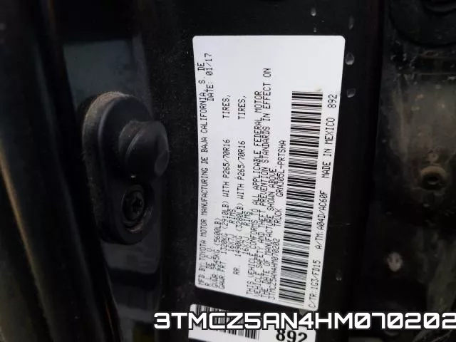 3TMCZ5AN4HM070202 фото 2