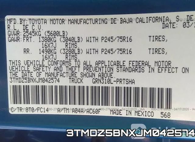 3TMDZ5BNXJM042574 фото 10