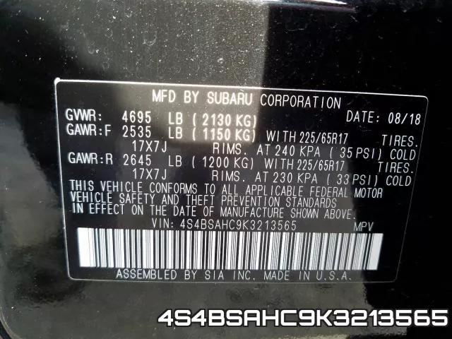 4S4BSAHC9K3213565 фото 2