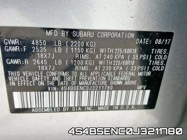 4S4BSENC0J3211780 фото 2
