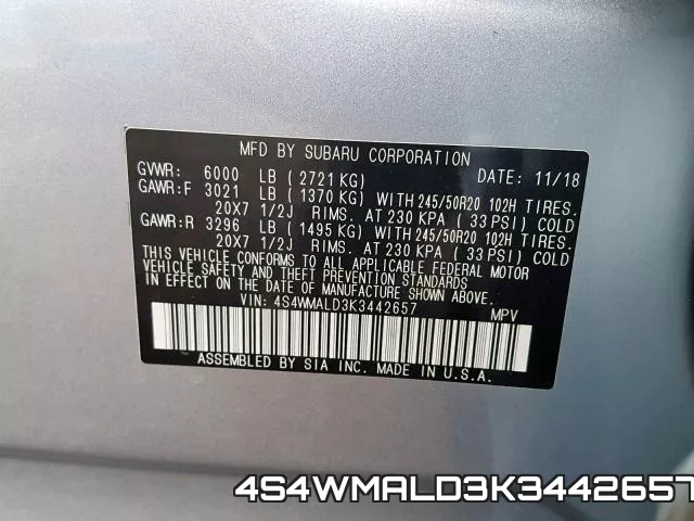 4S4WMALD3K3442657 фото 2