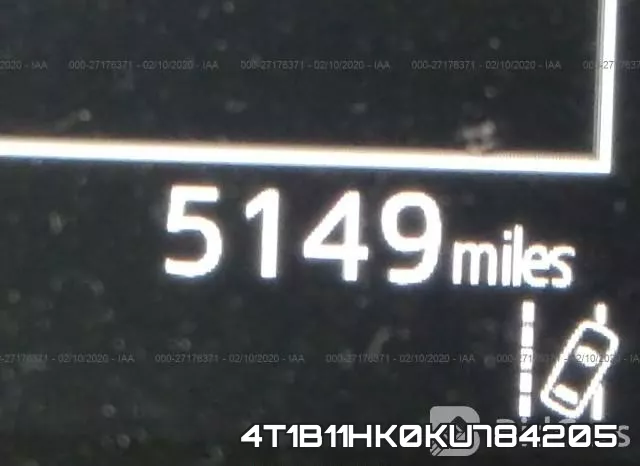 4T1B11HK0KU784205 фото 8