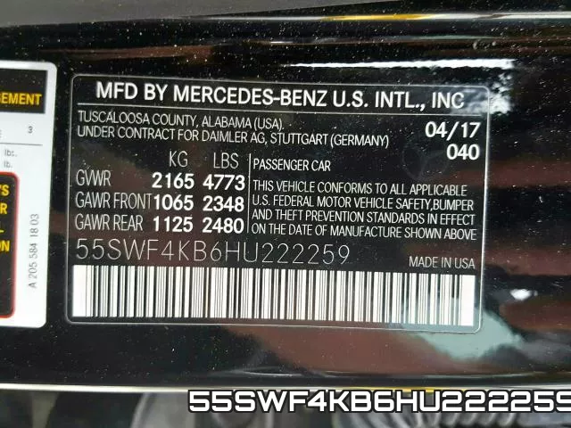 55SWF4KB6HU222259 фото 2