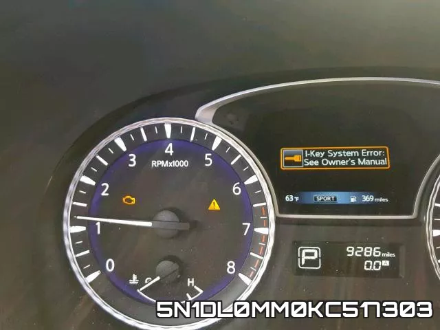 5N1DL0MM0KC517303 фото 9