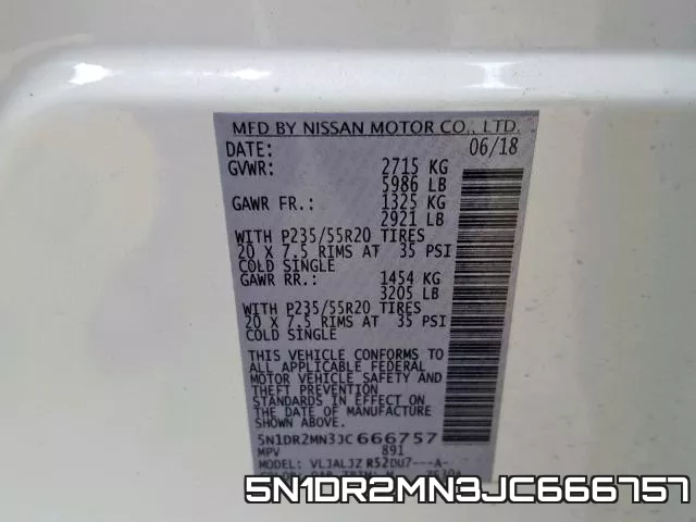 5N1DR2MN3JC666757 фото 2