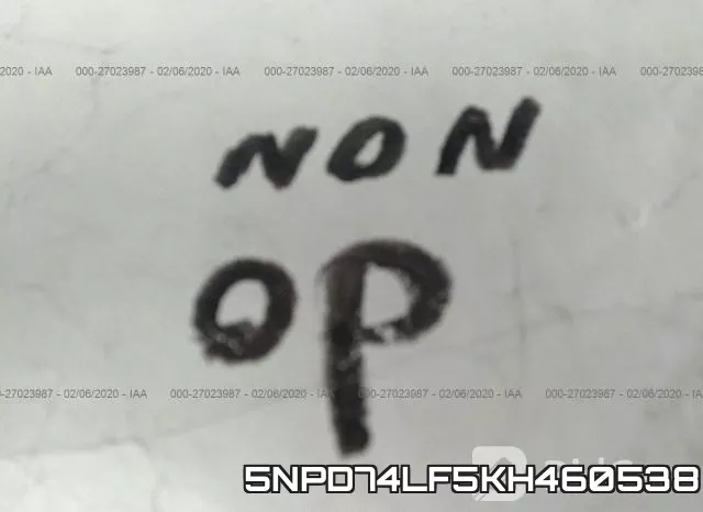 5NPD74LF5KH460538 фото 8