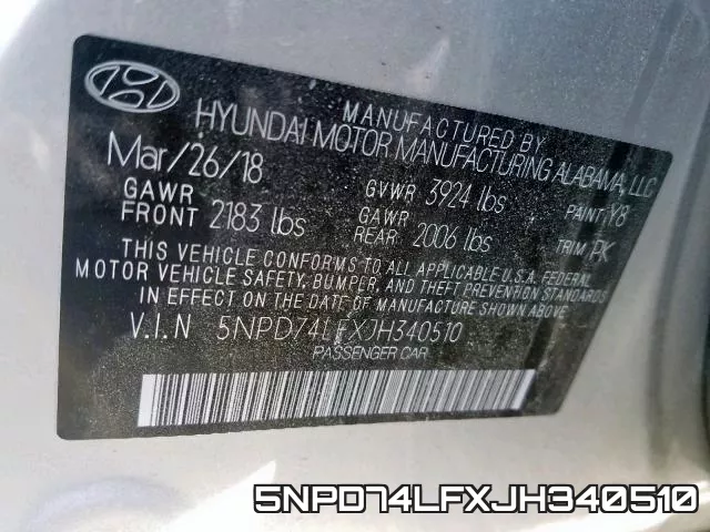 5NPD74LFXJH340510 фото 2