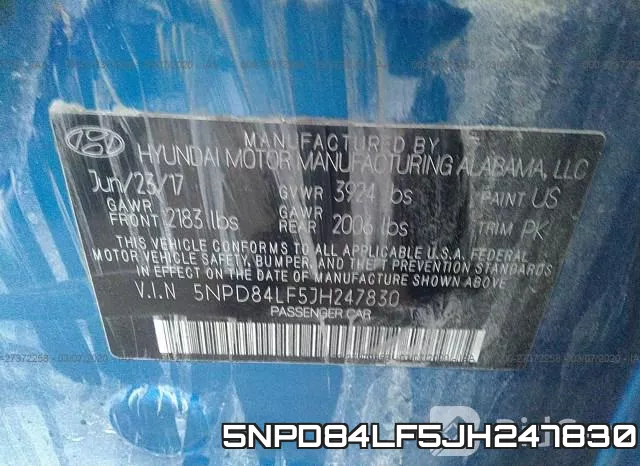 5NPD84LF5JH247830 фото 10