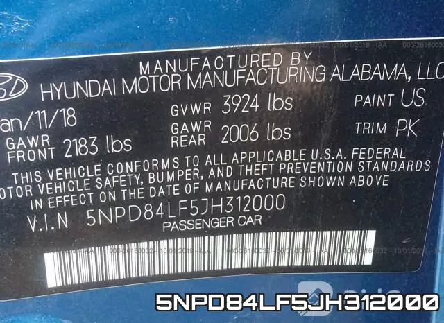 5NPD84LF5JH312000 фото 10