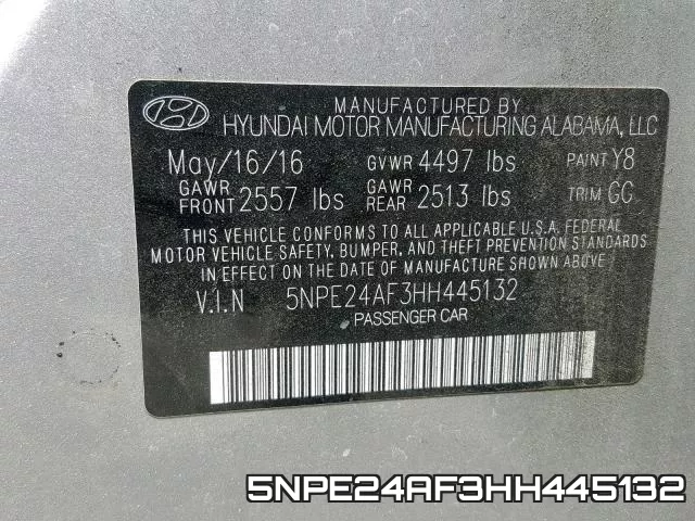 5NPE24AF3HH445132 фото 2