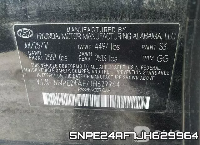 5NPE24AF7JH629964 фото 10