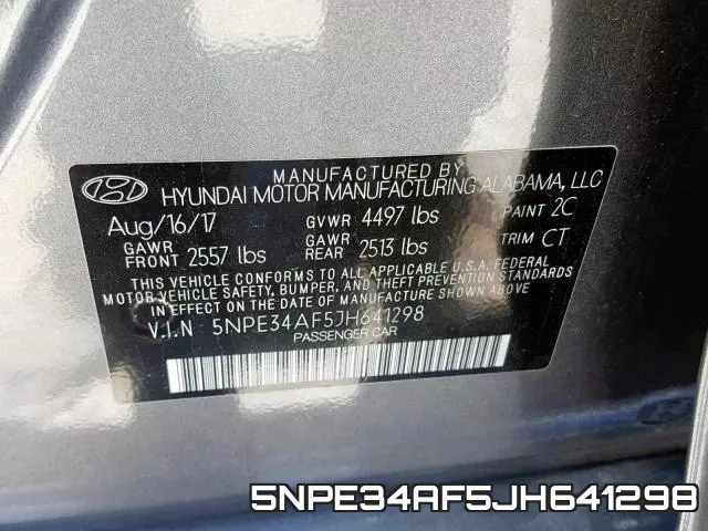 5NPE34AF5JH641298 фото 2
