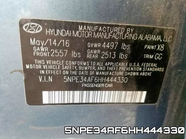 5NPE34AF6HH444330 фото 2