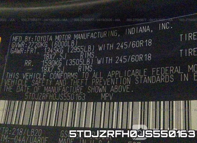 5TDJZRFH0JS550163 фото 10