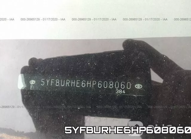 5YFBURHE6HP608060 фото 10