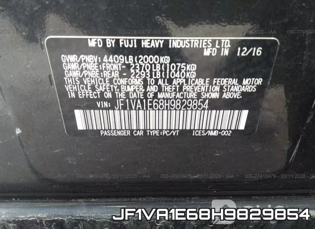 JF1VA1E68H9829854 фото 10