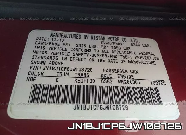 JN1BJ1CP6JW108726 фото 10
