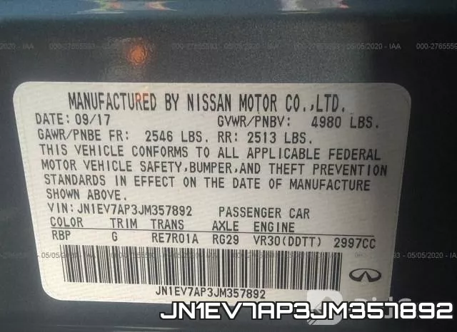 JN1EV7AP3JM357892 фото 10