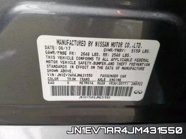 JN1EV7AR4JM431550 фото 2
