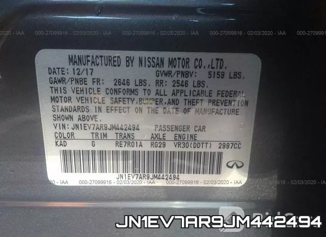 JN1EV7AR9JM442494 фото 10