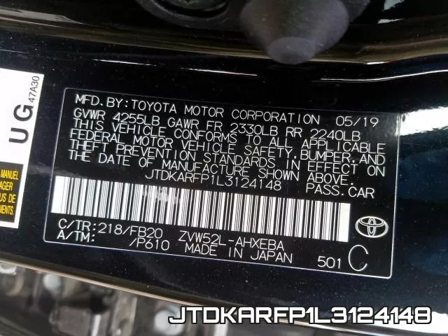 JTDKARFP1L3124148 фото 2
