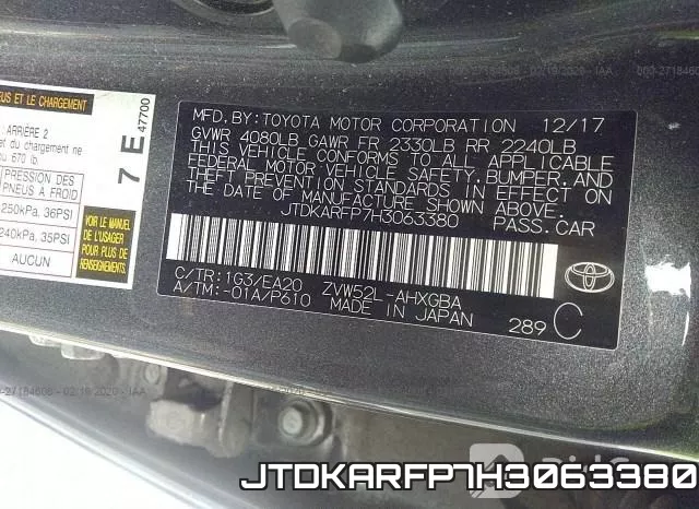 JTDKARFP7H3063380 фото 10