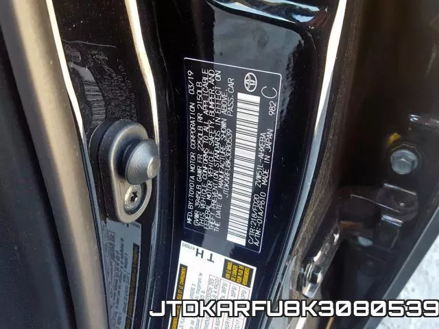 JTDKARFU8K3080539 фото 2
