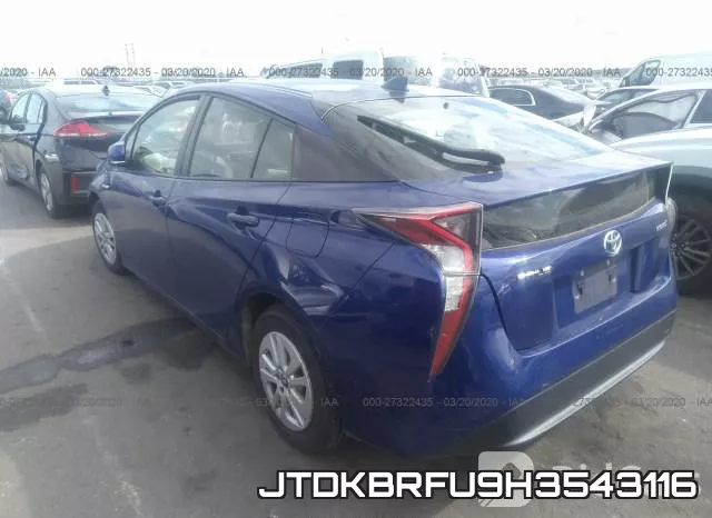 JTDKBRFU9H3543116 фото 4