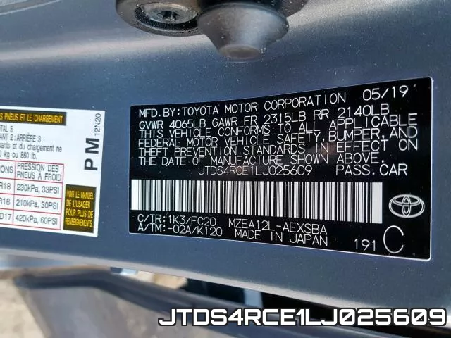 JTDS4RCE1LJ025609 фото 2