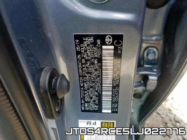 JTDS4RCE5LJ022776 фото 2