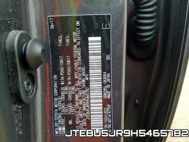 JTEBU5JR9H5465782 фото 2