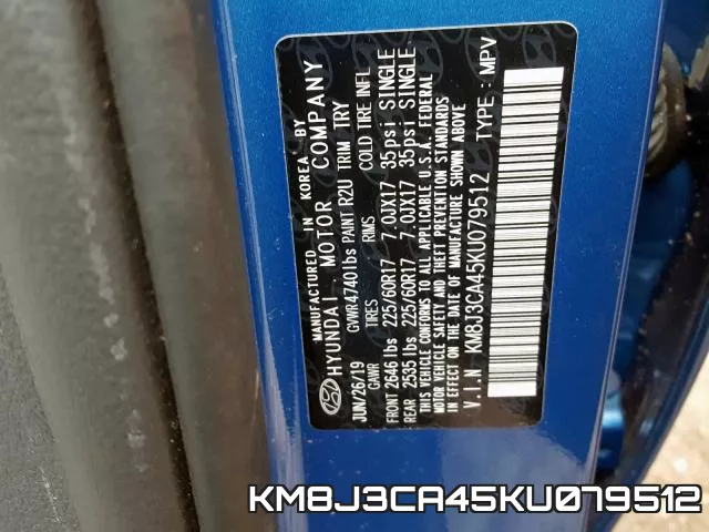 KM8J3CA45KU079512 фото 2