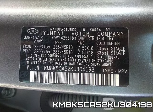 KM8K5CA52KU304198 фото 10