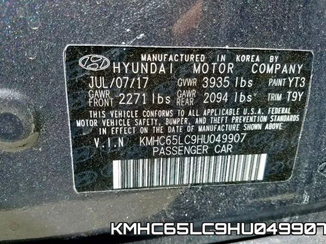 KMHC65LC9HU049907 фото 2