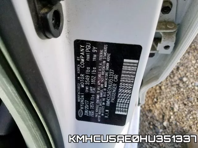 KMHCU5AE0HU351337 фото 2