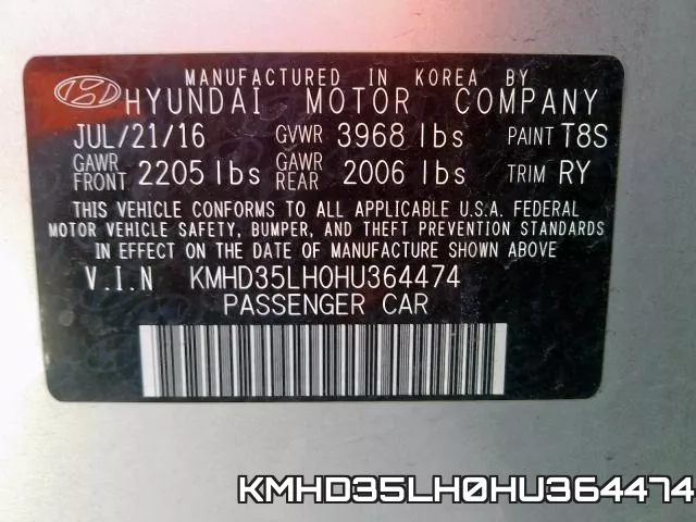 KMHD35LH0HU364474 фото 2