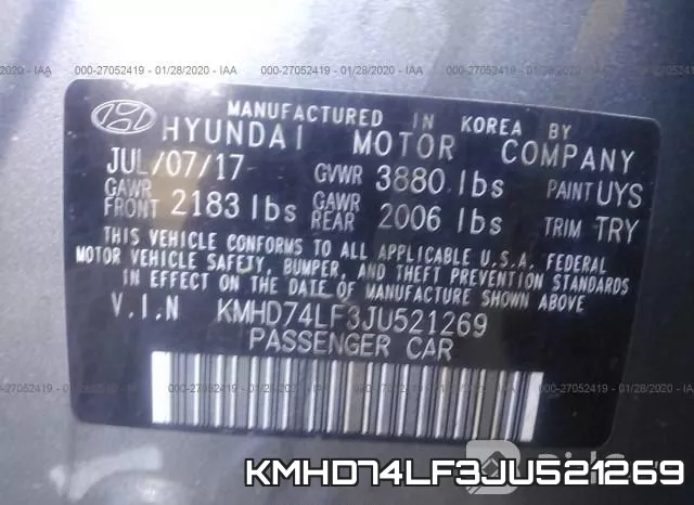 KMHD74LF3JU521269 фото 10