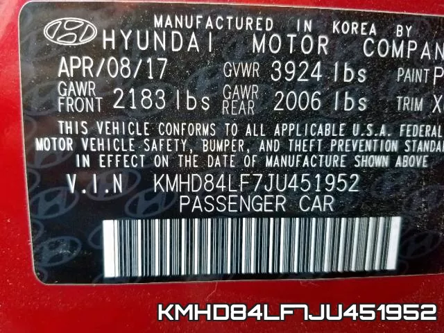 KMHD84LF7JU451952 фото 2