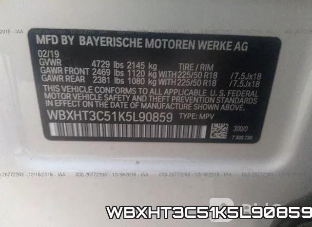 WBXHT3C51K5L90859 фото 10