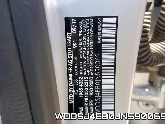WDDSJ4EB0JN590069 фото 2
